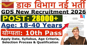 India Post GDS Recruitment 2026 Apply Online – 28000 Posts Notification
