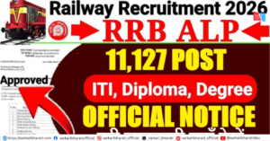 Railway RRB ALP Recruitment 2026 – Apply Online, 11127 Vacancies