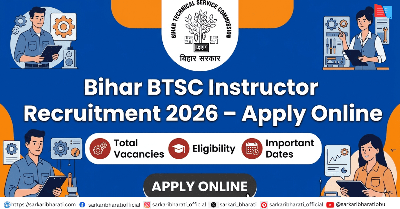 Bihar BTSC Instructor Recruitment 2026 – Apply Online