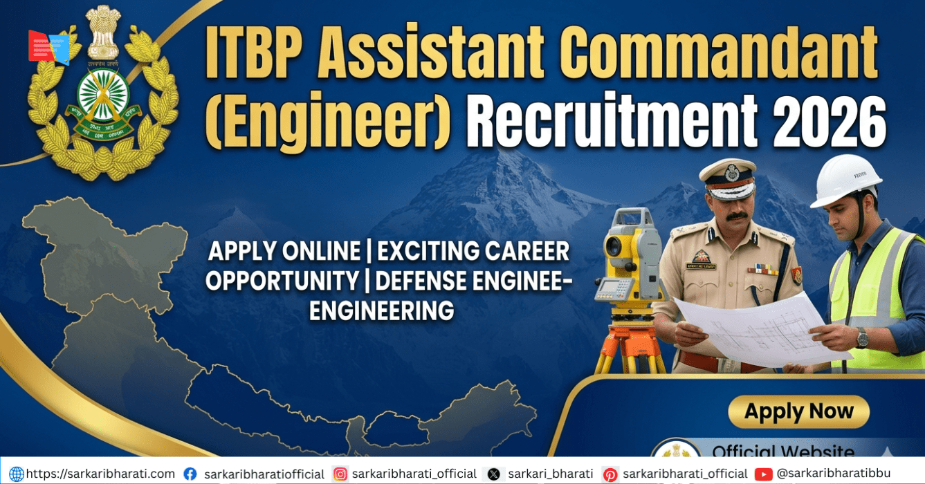 ITBP Assistant Commandant (Engineer) Recruitment 2026 – Apply