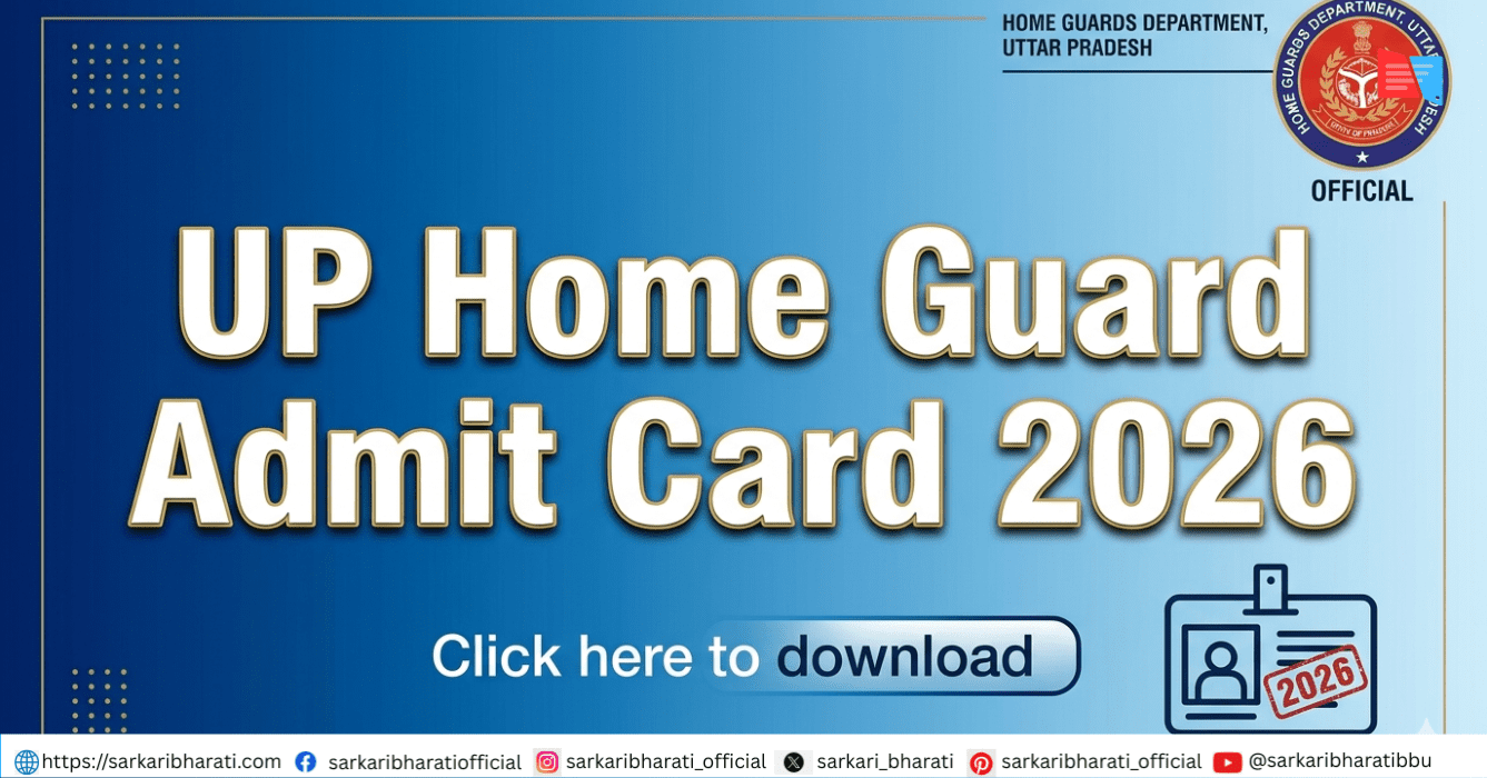 UP Home Guard Admit Card 2026 – Exam Date, City Details