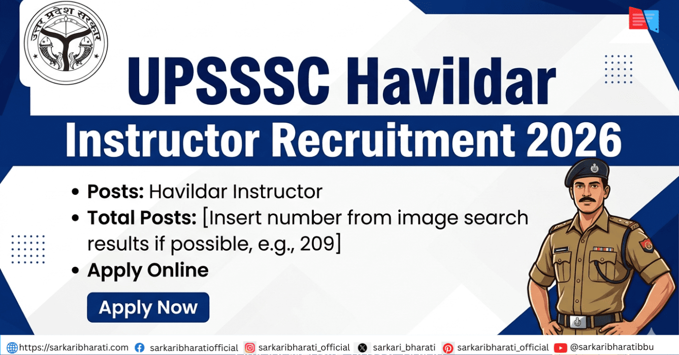 UPSSSC Havildar Instructor Recruitment 2026 – Apply Online