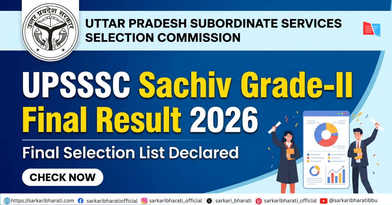 UPSSSC Sachiv Grade-II Final Result 2026 Out – Download
