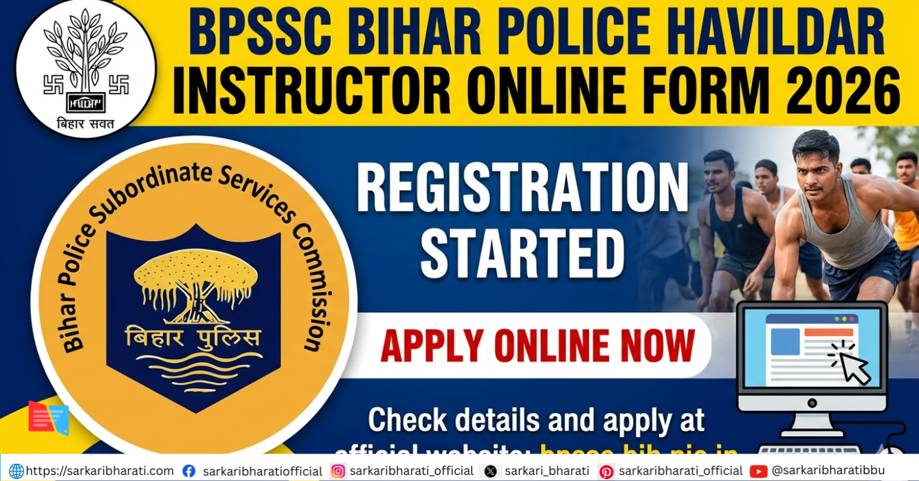 BPSSC Bihar Police Havildar Instructor Online Form 2026