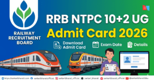 RRB NTPC 10+2 UG Admit Card 2026 Released – Check